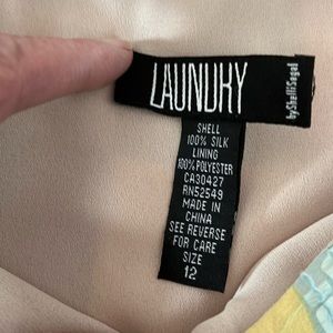Woman’s skirt by laundry